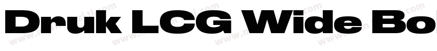 Druk LCG Wide Bold字体转换